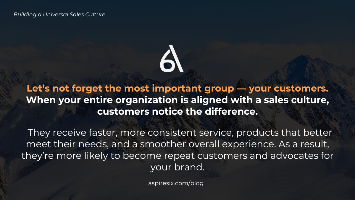 What’s in it for the Customer