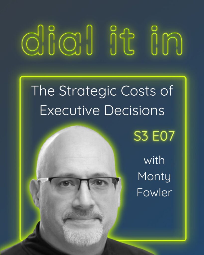 Picture of Monty on the Dial It In Podcast.