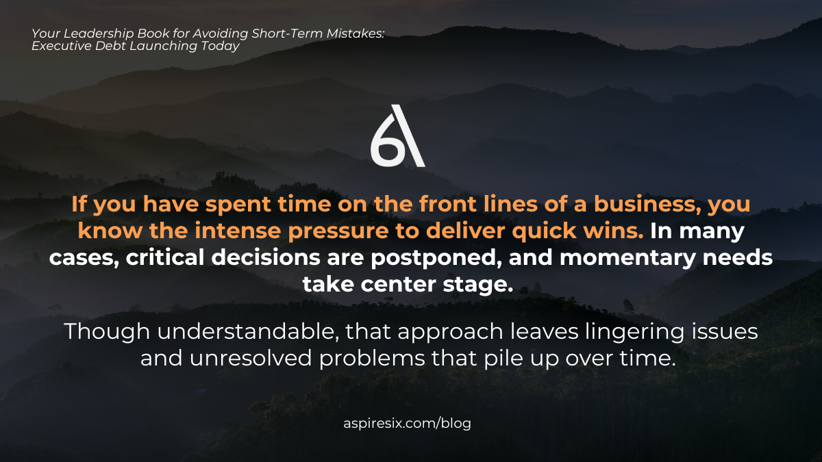 Why We Wrote Executive Debt