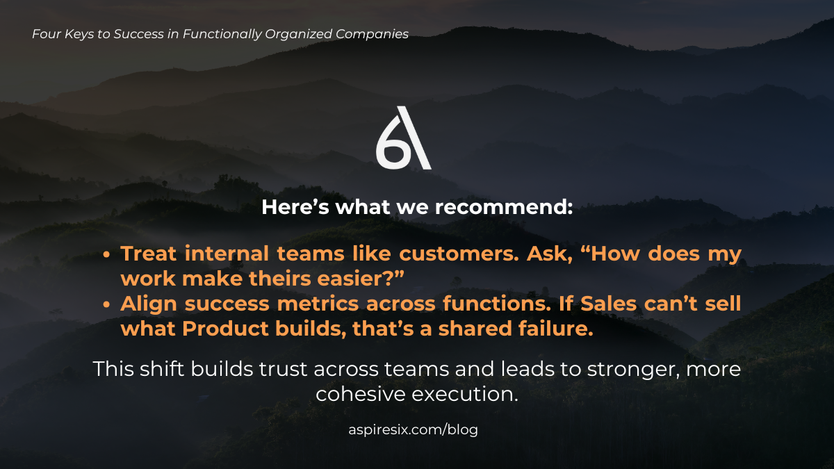 focused on their own KPIs instead of shared outcomes